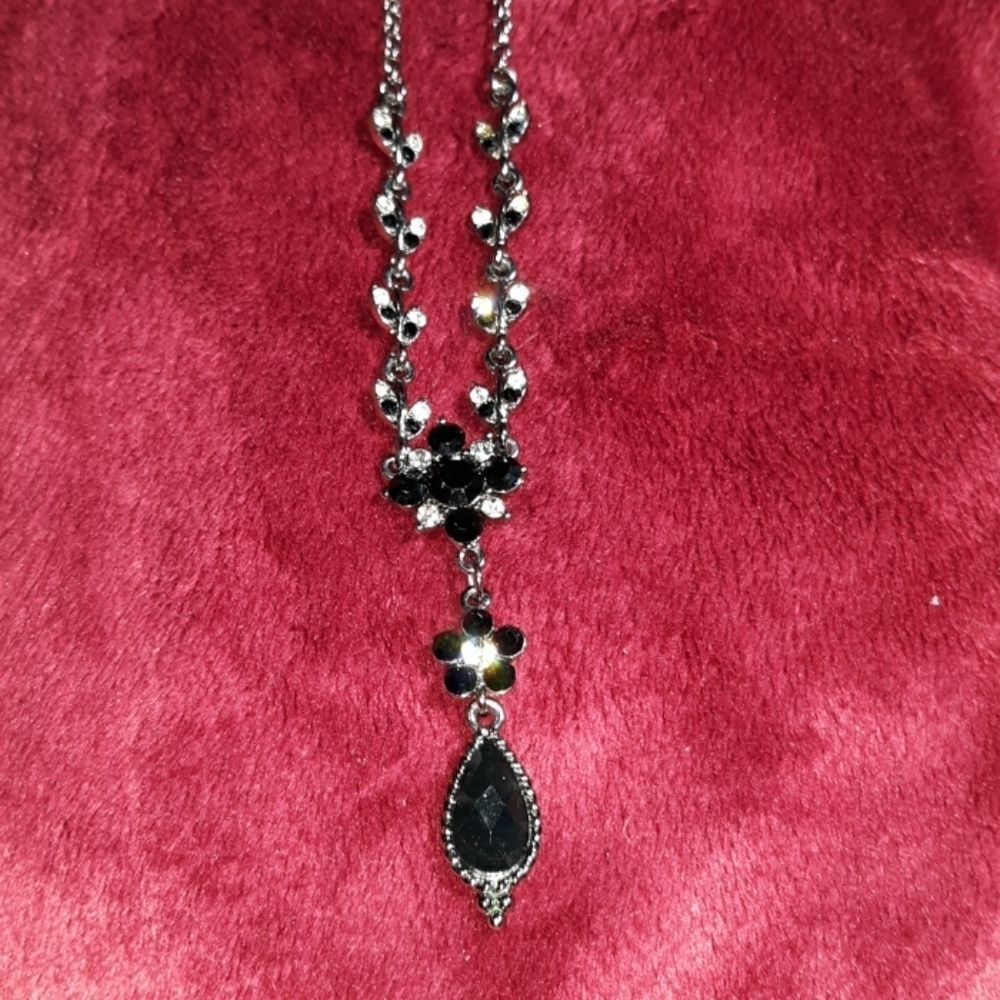 VCLM Victorian Style Vintage‎ Black Necklace 18"